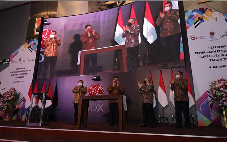Optimisme Perekonomian Disampaikan Dalam Pembukaan Perdagangan Bursa Efek Indonesia 2021