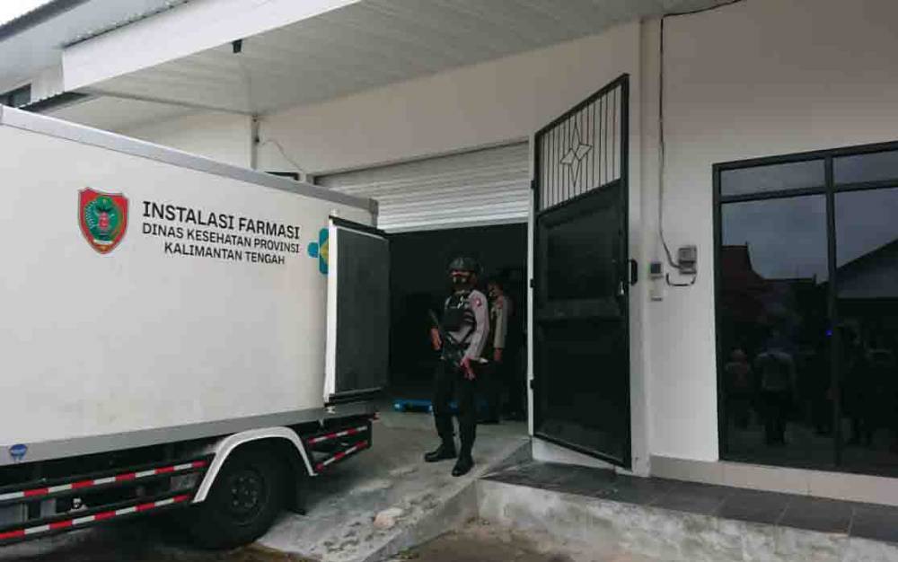 Gudang Farmasi Dinas Kesehatan Provinsi Kalimantan Tengah.