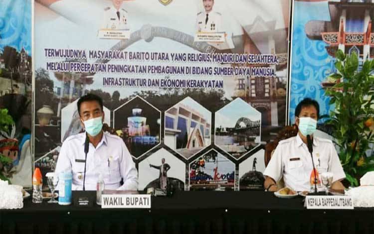 Wakil Bupati Barito Utara Ikuti Rapat RUPS dan RUPSLB PT Jamkrida Kalteng Secara Virtual