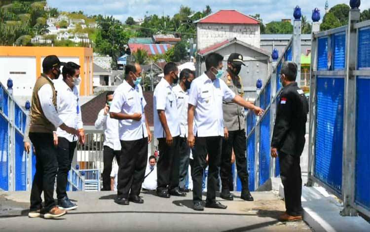 Bupati Barito Utara Turun Lapangan Cek Pembangunan Infrastruktur Sesuai dan Lancar