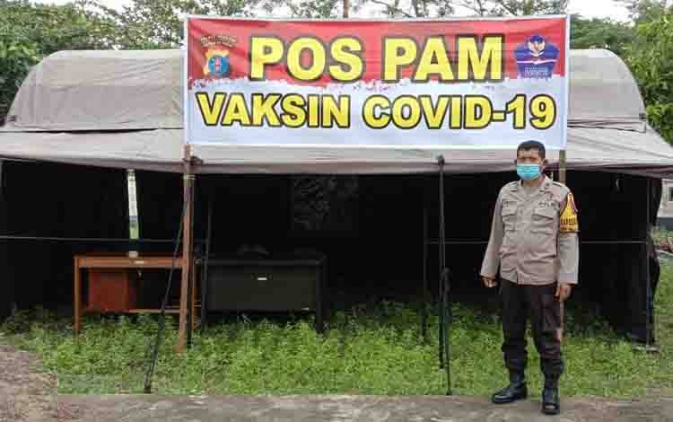 Pos pengamanan vaksin covid-19 yang disiapkan Polres Seruyan.