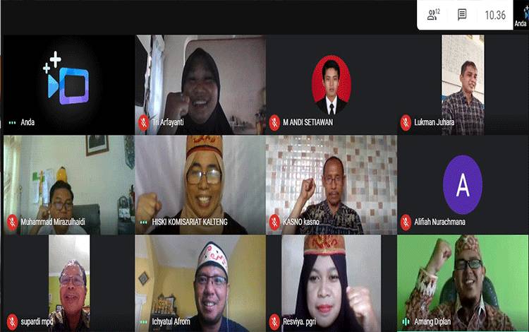 Rapat penyusunan program kerja Himpunan Sarjana Kesusastraan Indonesia atau HISKI Komisariat Kalimantan Tengah.