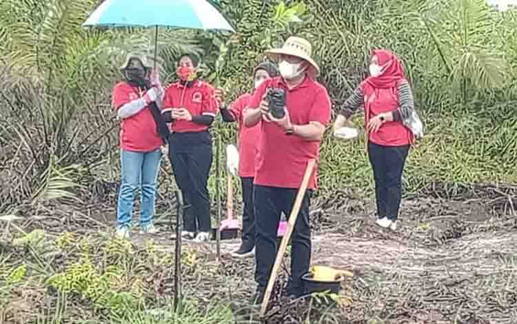 HUT Ke 48 PDIP, DPC Kobar Tanam 48 Ribu Bibit Pohon
