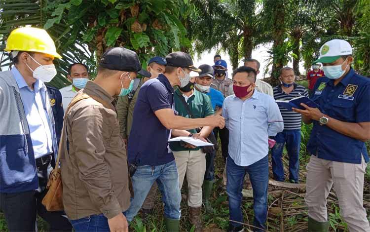 Sidang pemeriksaan di lokasi sengketa antara PT BCL dan PT ABC