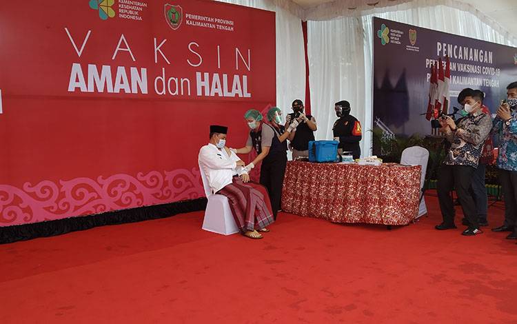 Kata Sekda Kalteng Setelah Jalani Vaksinasi Covid-19
