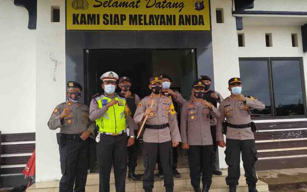 Kapolres Seruyan Kunjungan Pospol Bangkal, ini Pesannya