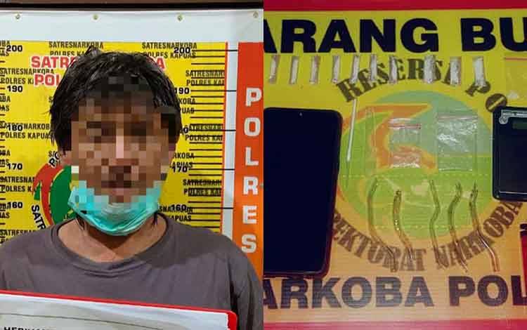 Hasil Pengembangan, Satresnarkoba Polres Kapuas Tangkap Terduga Pengedar Sabu