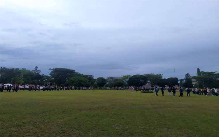Pemko Palangka Raya Gelar Apel Deklarasikan Penerapan Prokes