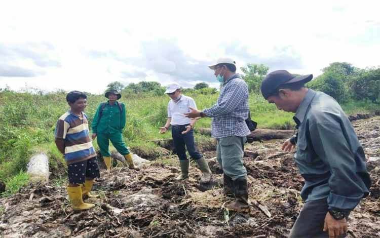 Plt Kadis Pertanian Barito Utara Tinjau Pelaksanaan Program Optimalisasi Lahan Rawa
