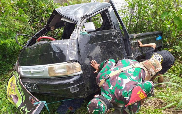 Ini Penyebab Kecelakaan Rombongan Ikatan Bikers Bartim Saat Kirim Bantuan Korban Banjir Kalsel