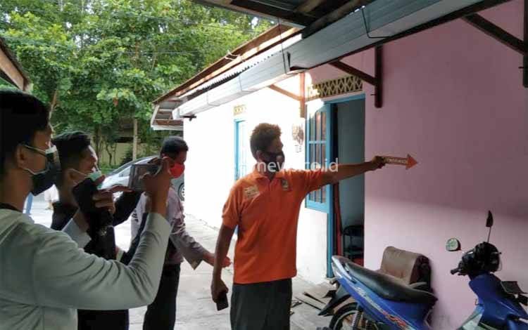Tim Inafis Satreskrim Polresta Palangka Raya saat melakukan olah TKP