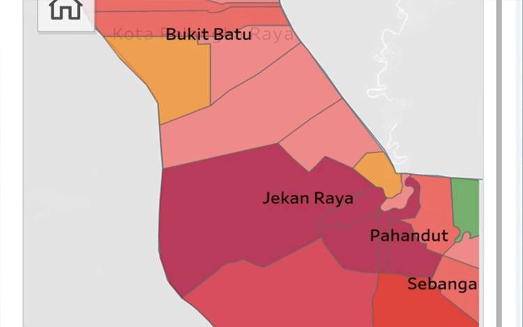 15 Kelurahan di Palangka Raya Masih Zona Merah Covid-19