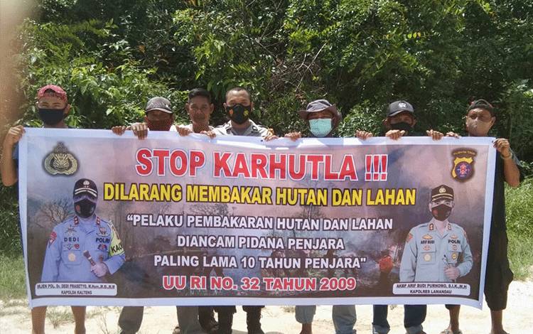 Bhabinkamtibmas Polsek Bulik Sosialisasikan Bahayanya Karhutla