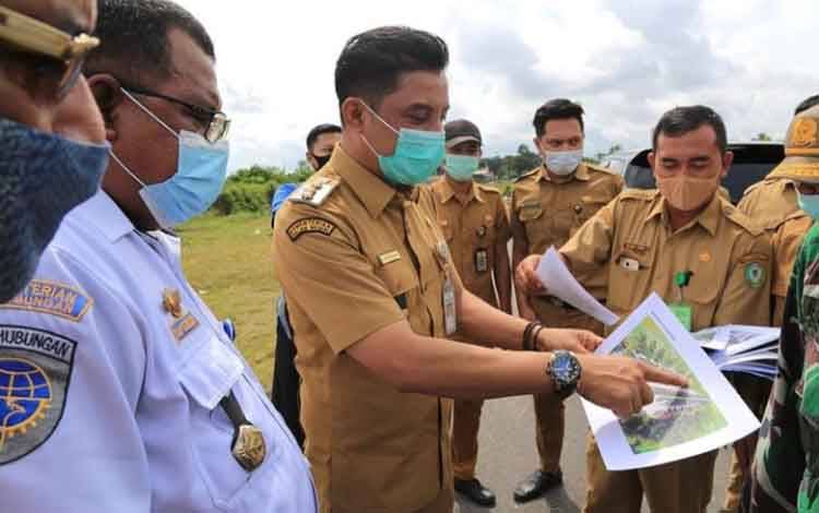 Jalan Baru dan Obstacle Sisi Udara Bandara H Asan Sampit akan Segera Dioperasikan