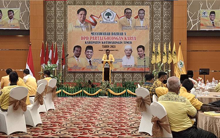 DPD Partai Golkar Kotim Gelar Musda Pilih Ketua Baru