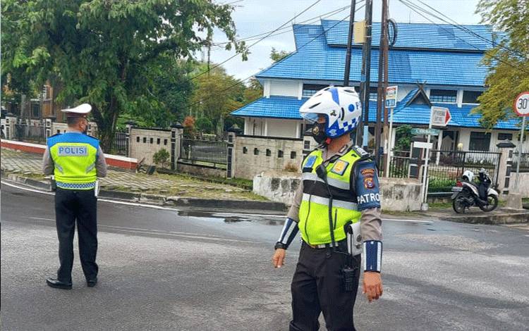 Satlantas Polresta Palangka Raya Rutin Lakukan Gatur Lalulintas