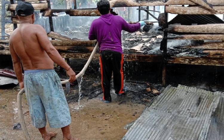 Tidak Ada Korban Jiwa Musibah Kebakaran Rumah di Desa Tewang Tampang Katingan