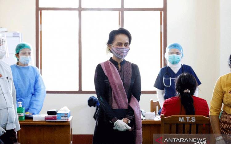 Pemimpin Myanmar Aung San Suu Kyi Ditangkap