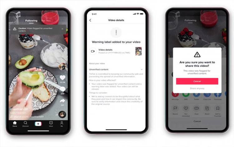 TikTok Perketat Tinjauan Konten Dengan Fitur Baru Perangi Misinformasi