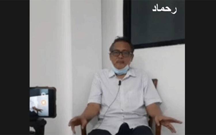 Ir. Zaim Saidi dalam cuplikan video Klarifikasi Pasar Muamalah di akun YouTube Rahmad Pasaribu.
