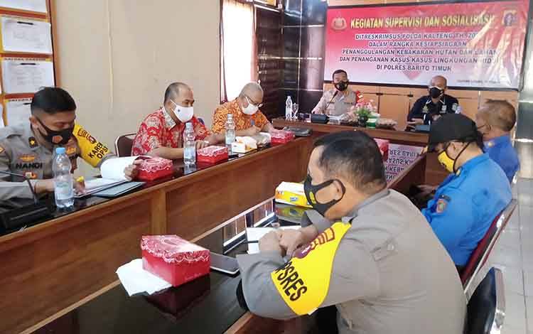 BPBD Barito Timur Ikuti Supervisi Penanganan Karhutla Polda Kalteng