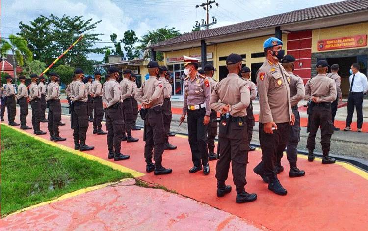 Kepala SPN Polda Kalteng Cek Siswa Diktukba Polri di Polres Kapuas