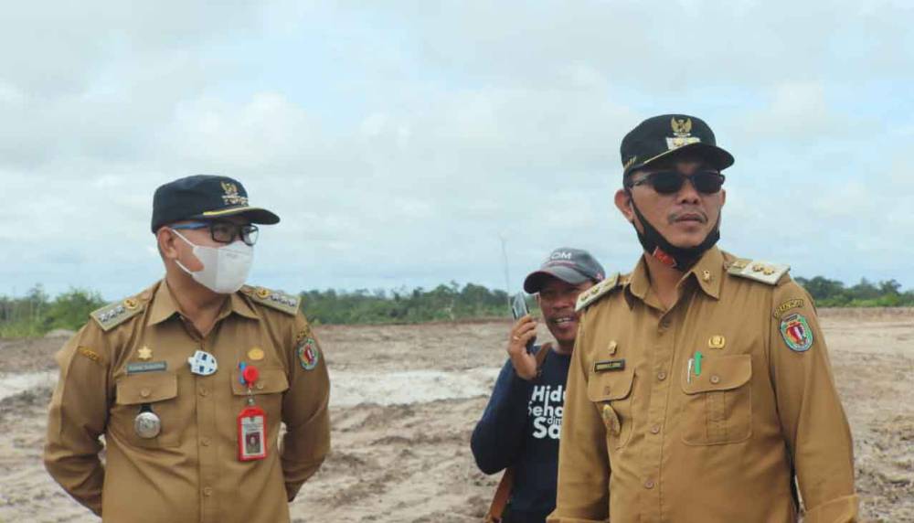 Wakil Bupati Katingan Tinjau Pembangunan RS Pratama Tumbang Samba