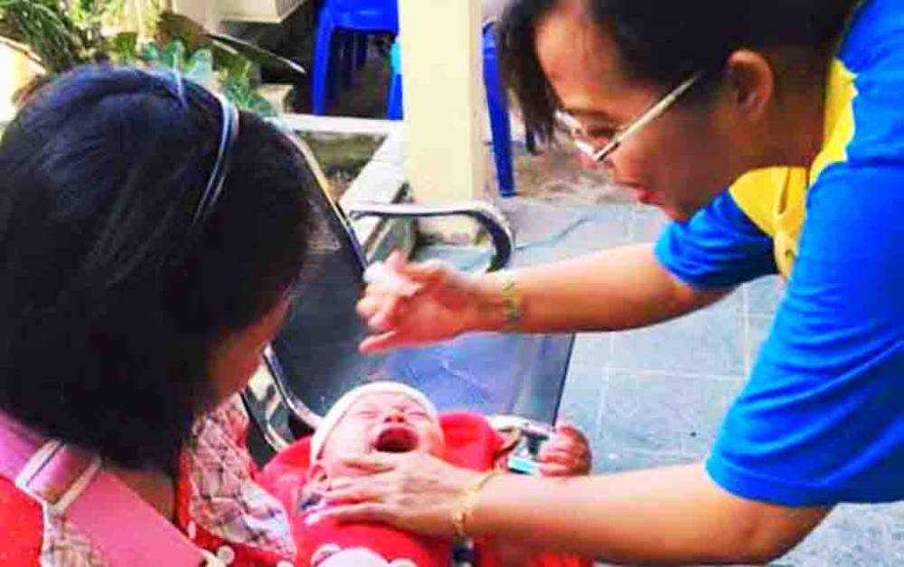 Foto: Imunisasi terhadap balita di Kalteng