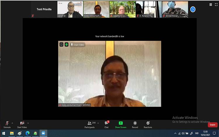 Webinas BPDPKS: Strategi Penguatan Kebijakan Pengelolaan Sawit Berkelanjutan