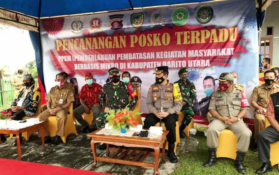 Polres Barito Utara Bentuk Posko PPKM Skala Mikro
