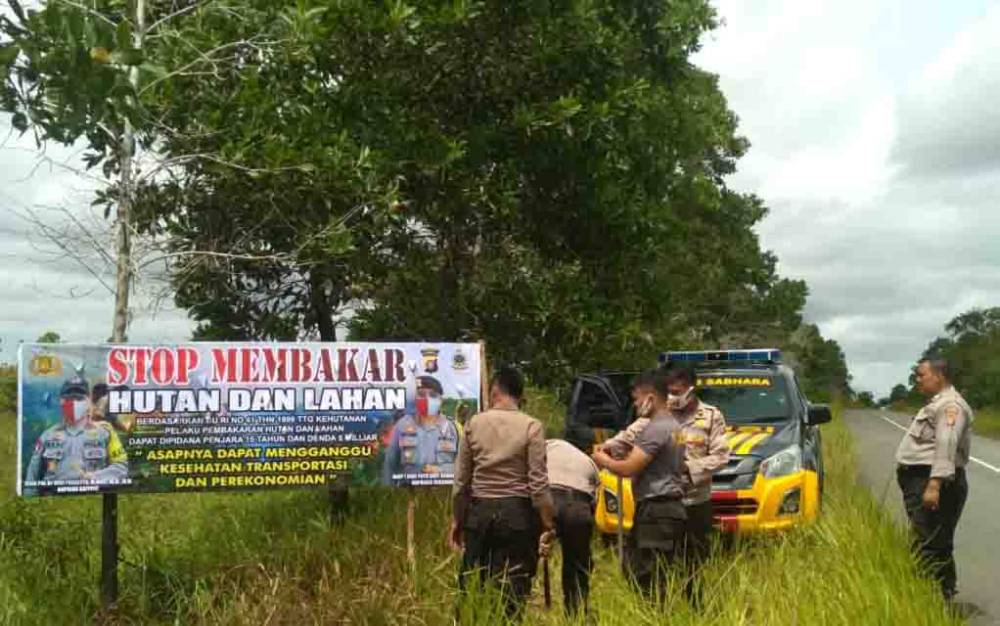 Polres Sukamara Terus Pantau Hotspot Antisipasi Karhutla
