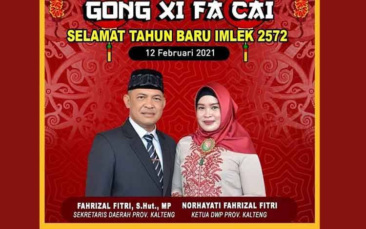 Sekda Kalteng Ucapkan Selamat Tahun Baru Imlek 2572 Kongzili