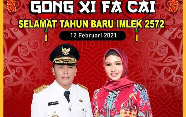 Gubernur Kalteng: Selamat Tahun Baru Imlek 2572