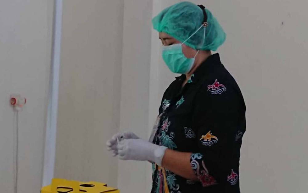 Persiapan vaksinasi covid-19 di Puskesmas Menteng.