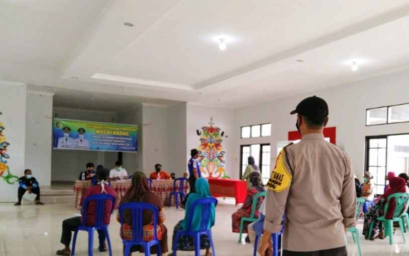 Polsek Sebangau Amankan Penyaluran Bantuan Sosial Tunai