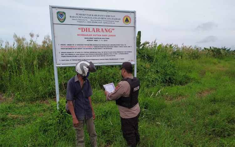 Warga Seruyan Hilir Diminta Saling Kerja Sama Cegah Karhutla