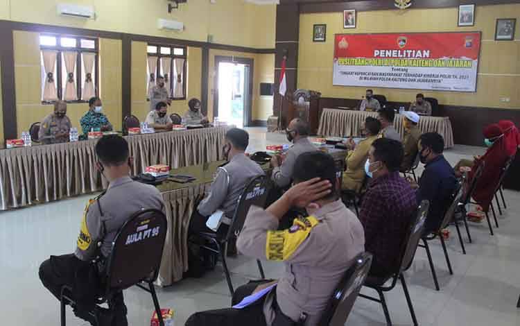 Tim Puslitbang Polri Laksanakan Penelitian Pelayanan Polres Seruyan