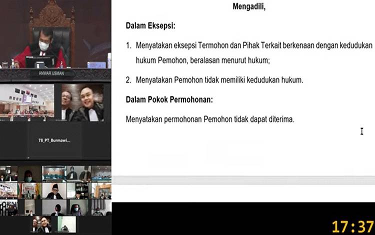 Eksepsi Sugianto-Edy Dianggap Beralasan Menurut Hukum