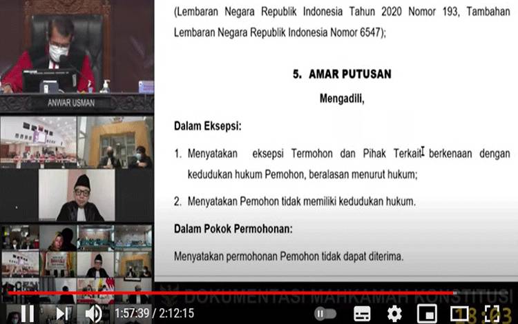 Begini Kata Anggota Majelis Hakim MK Saat Membacakan Putusan