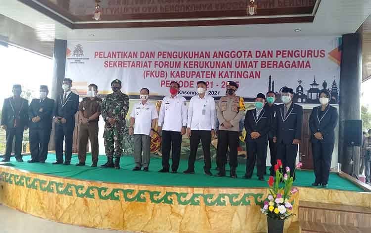 Pengurus FKUB Katingan Periode 2021 - 2025 Dikukuhkan