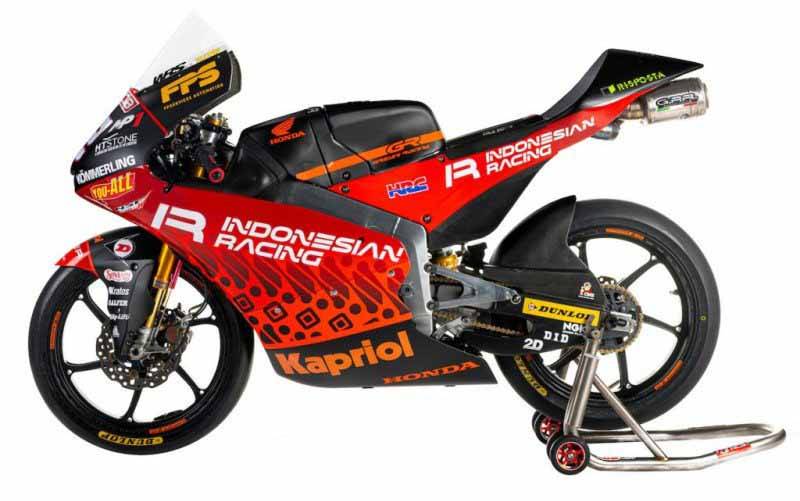 Motif Batik Hiasi Livery Motor Tim Indonesian Racing di Moto3