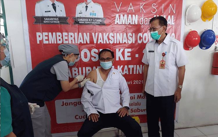 Usai Divaksin Covid-19 Tahap 2, Ini Pengakuan Wakil Bupati Katingan