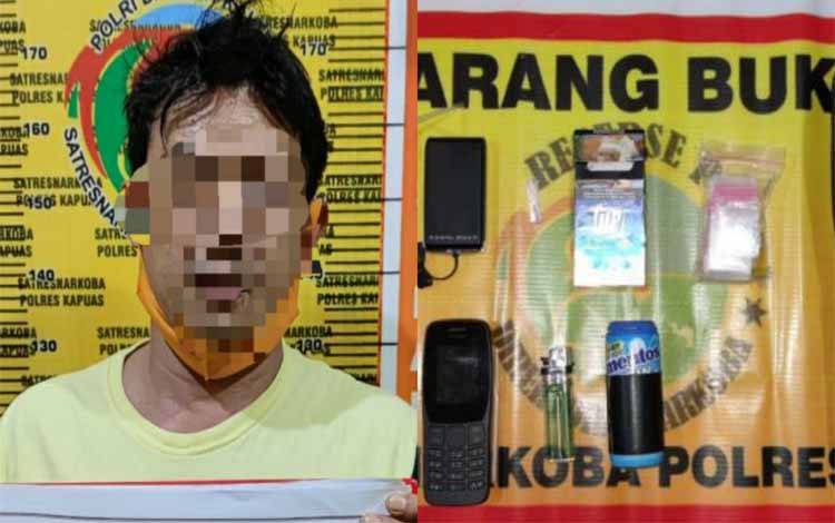 Simpan Sabu, Laki-Laki Ini Dibekuk Satresnarkoba Polres Kapuas