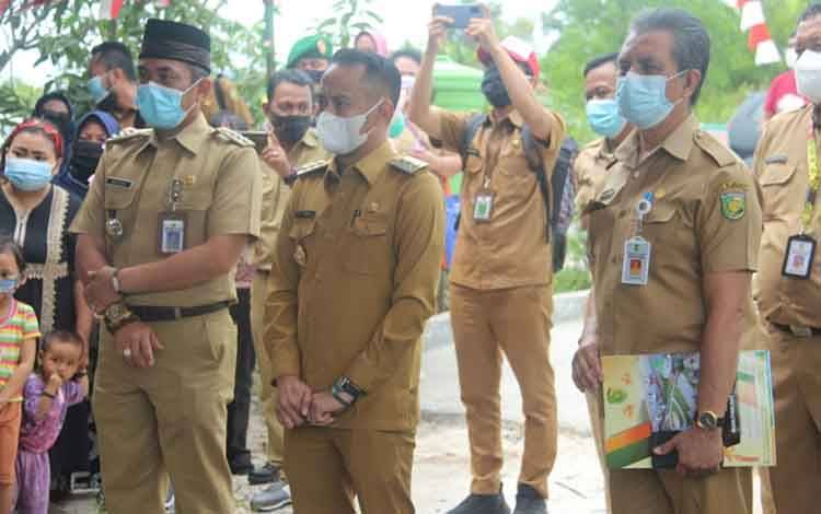 Wali Kota Palangka Raya Fairid Naparin saat penyambutan kegiatan Musrenbang, Senin 22 Februari 2021