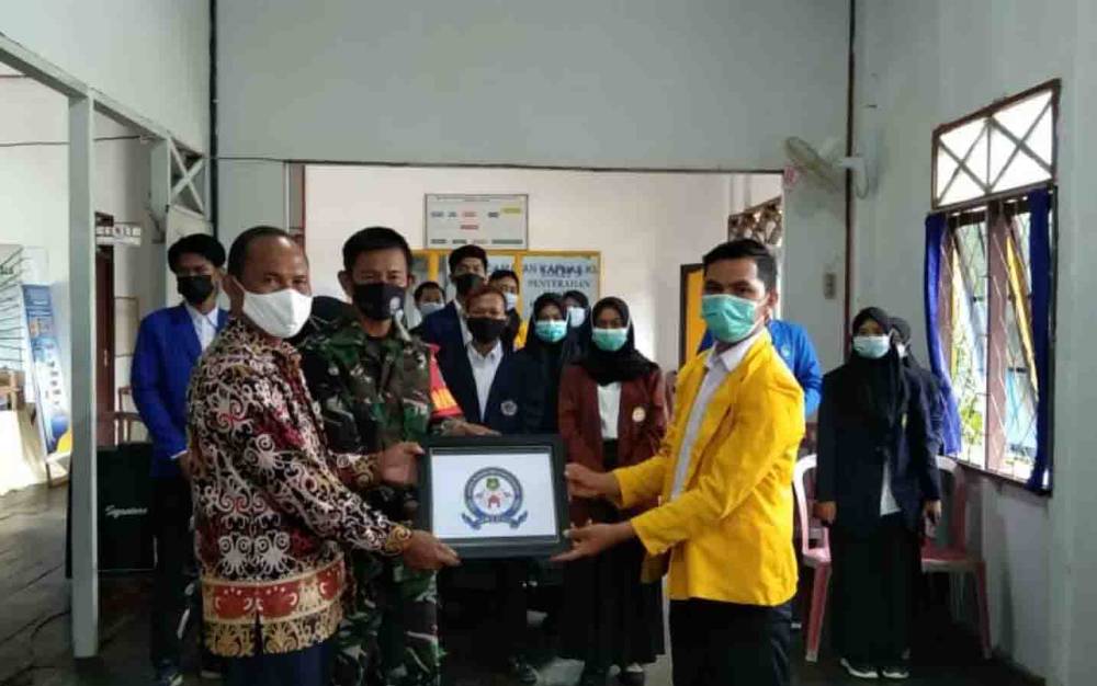 Pengurus Ikatan Mahasiswa Kecamatan Kapuas Kuala Dilantik, ini Pesan Camat