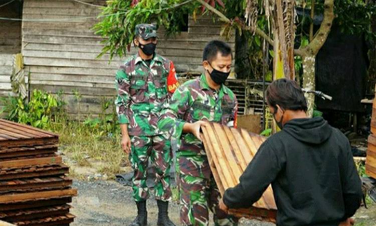 Kodim 1011 Kuala Kapuas Mulai Kirim Material Bangunan untuk TMMD di Saka Lagun
