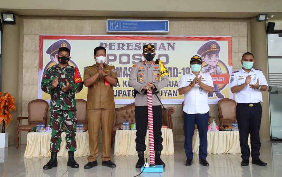 Posko Kamtibmas dan Covid-19 Bandara Kuala Pembuang Diresmikan