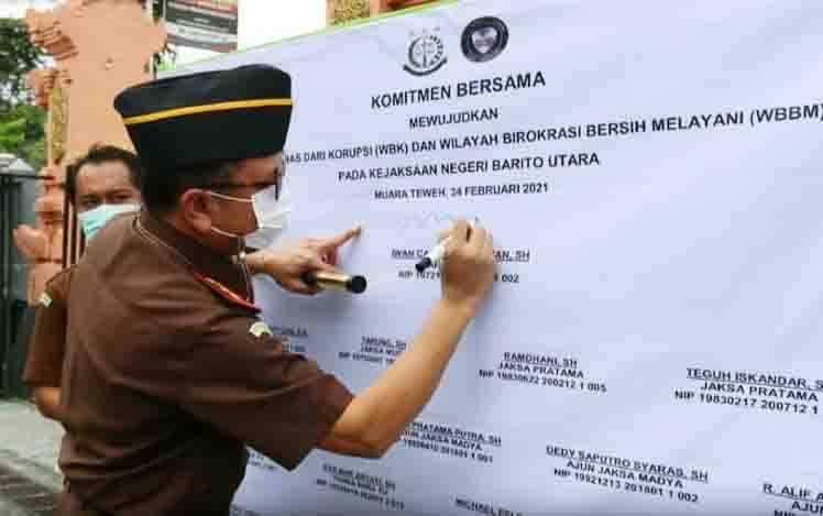 Kejaksaan Negeri Muara Teweh Canangkan Zona Integritas Menuju Wilayah Bebas Korupsi