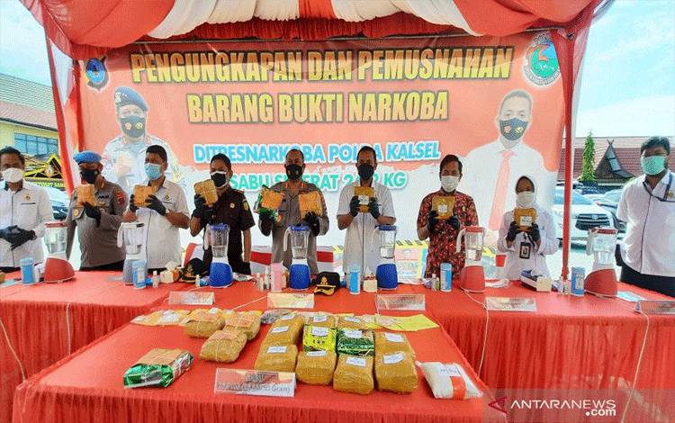 Jaringan 508 Kg Sabu Masih Bombardir Pasokan Narkoba ke Kalsel