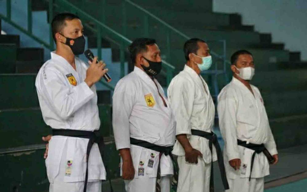 Anggota Kodim Kuala Kapuas Ikuti Ujian Kenaikan Tingkat atau Penurunan Kyu